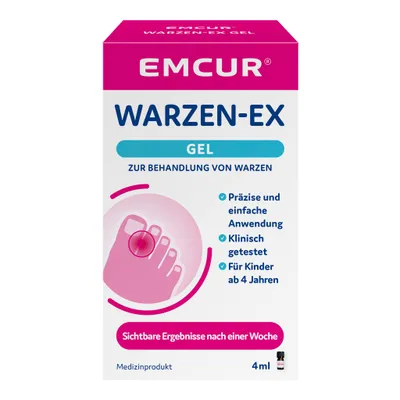 Produktbild von EMCUR Warzen-Ex Gel - zur gezielten Behandlung von Warzen - 4 ml