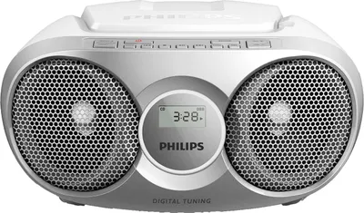 Produktbild von Radioodtwarzacz kasetowy Philips CD, tuner stereo FM/MW, 2 x 1 W RMS, srebrny