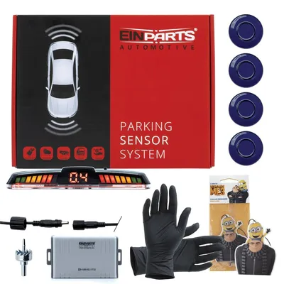 Image de Einparts - Capteurs de stationnement arrière à 4 capteurs pour voiture avec écran