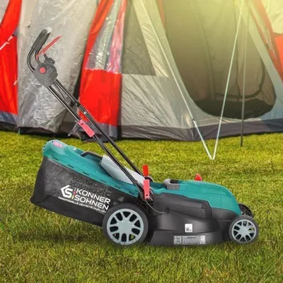 Immagine prodotto di Tagliaerba elettrico da 1800W - Larghezza di taglio di 42 cm - Con funzione mulching e sacco di raccolta