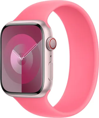 Immagine prodotto di Cinturino in silicone Solo Loop per Apple Watch Series 1 - 11 / SE / Ultra (44/45/46/49 mm) - Taglia 2 - Rosa