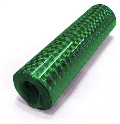 Produktbild von 1 Rolle Papier Luftschlangen grün metallic holografisch