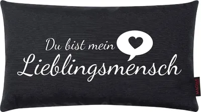 Produktbild von Dekokissen Lieblingsmensch 30 x 50 cm,  Rosa