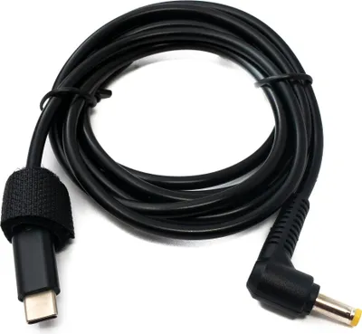 Produktbild von SYSTEM-S DC 12V Kabel 150 cm 4,8 x 1,7 Stecker zu USB 3.1 Typ C Stecker Winkel