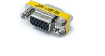 Produktbild von SYSTEM-S D Sub15 Adapter 15 Pin Buchse zu Buchse DB15 Kabel in Grau