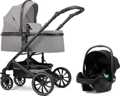Produktbild von Pixini Kinderwagen Kalani 3in1 schwarz/grau