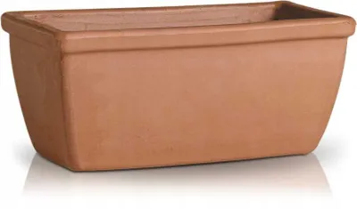 Produktbild von Polnix Lisica 33 Längliche Terrakotta-Pflanzschale 33x17 cm