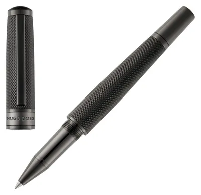 Produktbild von Hugo Boss Totem Tintenroller aus Messing mit Schraubverschluss, Schwarz, Ø 13,7 mm, 140 mm hoch
