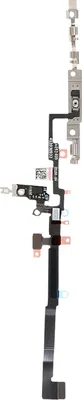 Image de Clappio, Bouton d'alimentation Câble flexible de remplacement pour iPhone 16e, Noir