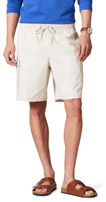 Immagine prodotto di Pantaloni cargo da uomo Essentials, vita elastica, 23 cm, colore pietra, taglia S