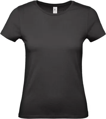 Produktbild von Damen-T-Shirt, Kurzarm - B&C #E150/W - black - Größe S