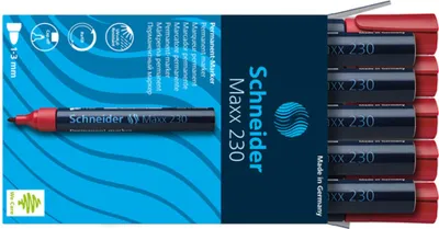 Produktbild von Schneider - Filzstift Maxx 230 rund 1-3mm rot | 10 Stück
