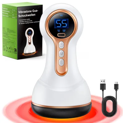 Produktbild von 5.0 Neuropathie massagegerät, Lymphatic, Schmerzlinderung und Entspannung für Füße, Hände, Rücken, Gua-Schockwellen-Massagegerät mit 30 Vibration