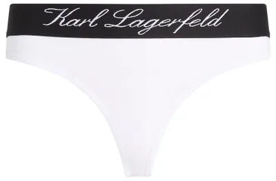 Productafbeelding van Karl Lagerfeld dameshotel, stringbroek, wit, maat L