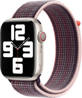 Produktbild von Sport Loop Armband für das Apple Watch Series 1 t/m 11 / SE / Ultra (44/45/46/49 mm) - Elderberry