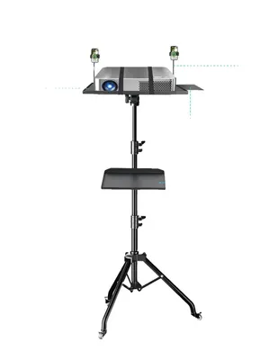 Produktbild von Projektorständer, höhenverstellbar von 23 bis 63 Zoll, robuste Metallkonstruktion, 145 cm mit Rad