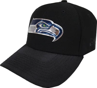Produktbild von New Era Seattle Seahawks NFL Black Collection Stretch Fit Cap 3930 39thirty Curved Visor S M