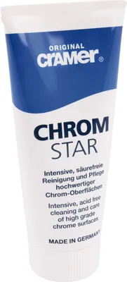 Produktbild von Bad-Pflege, Chrom-Star, Zur Reinigung von Chrom-Oberflächen, 100 ml Tube, 66125 6