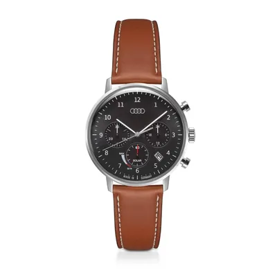 Produktbild von Original Audi Chronograph Solar, grau/braun Armbanduhr Uhr