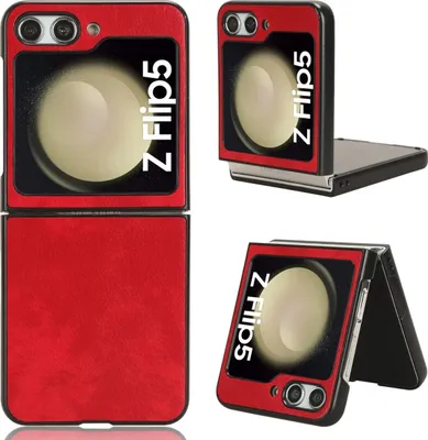 Produktbild von Mobigear Race Samsung Galaxy Z Flip 5 Hülle Hardcase Backcover - Rot