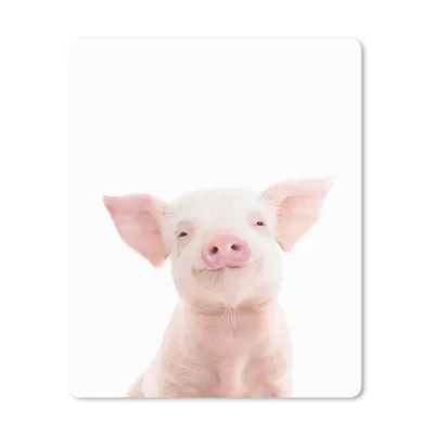 Produktbild von MuchoWow® Mauspad Mousepad Schwein - Rosa - Tiere - Natur 30x40 cm - Mousepads - Maus Mat - Pad - Mausunterlage - Mausmatten