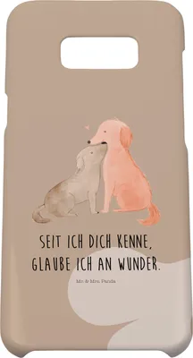 Produktbild von Mr. & Mrs. Panda Samsung Galaxy S8 plus Handyhülle  Hunde Liebe - Hundeglück - Geschenk, Hülle, Kuscheln, Handy, Herz, Sprüche, Vertrauen, Case, Optimitisch, Hund, Cover