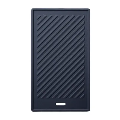 Produktbild von TAINO BLACK / PLATINUM Grillplatte Wendeplatte Gusseisen Pizzaplatte