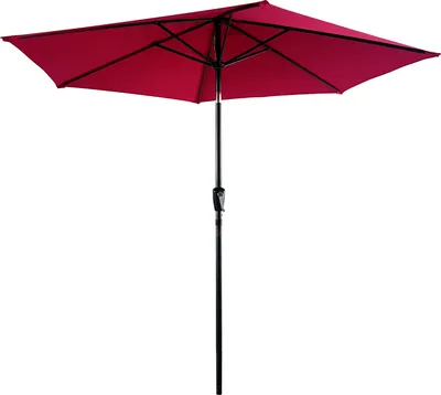 Image de Parasol droit HAPUNA rond 2,70m de diamètre fuchsia