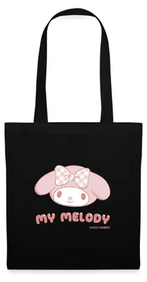 Produktbild von Spreadshirt My Melody Portrait Stoffbeutel, One size, Schwarz