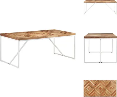 Immagine prodotto di vidaXL Tavolo da pranzo 180x90x76 cm in legno massiccio di acacia e mango - Tavoli da pranzo