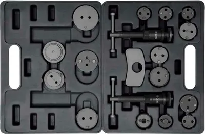 Produktbild von YATO YT-0682 - Bremsbeläge dedede Scheibe und Werkzeug dede Bremssattelservice 18er Set