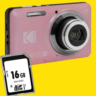 Produktbild von Kodak Pixpro FZ55 pink Digitalkamera Kleines