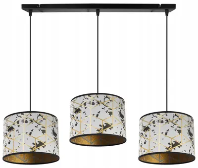 Obrázok produktu pre Závesná lampa, stropný luster, tienidlo, zlatý vzor