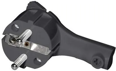 Produktbild von Schutzkontakt-Stecker NEU der Klapp-Griff ermöglicht ein einfaches Herausziehen aus der Steckdose