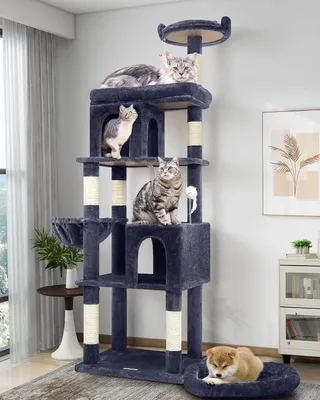 Produktbild von Kratzbaum – Katzenbaum – Katzenhaus – Katzenmöbel – Kratzpfosten – 183 cm hoch