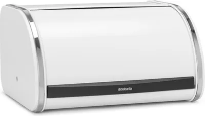 Produktbild von Brabantia Rollbrotkasten Medium, Brotkasten, Brotaufbewahrung, Stahl, Fresh White, 11 L, 306044
