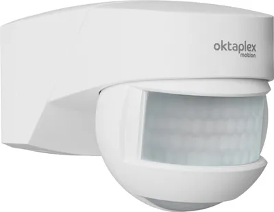 Image de Détecteur de mouvement Oktaplex Lea IP54 avec 2 capteurs, pour montage en angle, blanc