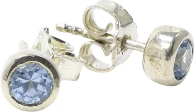 Produktbild von MIAMAR 1173644 Damen Ohrstecker Sterling-Silber 925 Silber Blau