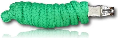 Produktbild von Führstrick mit Panikhaken für Pferd - Anbindestrick in verschiedenen stylischen Designs, Länge 2m, Farbe hellgrün
