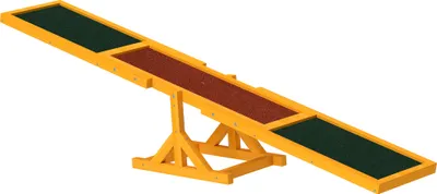 Produktbild von PawHut Hundewippe, Hunde Agility Wippe aus Holz, Rutschfest Hunde Agilitäts Rampe für Hunde unter 30 kg, für Balance, 180 x 30 x 30 cm Naturholz