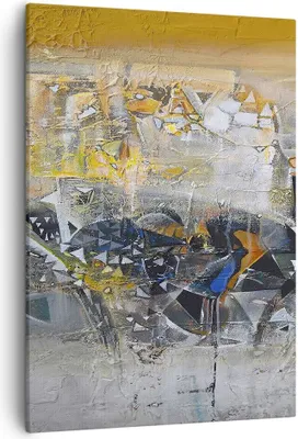 Produktbild von Bild auf Leinwand - Leinwandbild - Einteilig - Abstraktion modern - 50x70cm - Wand Bild - Wanddeko - Wandbilder - Leinwanddruck - Wanddekoration - Leinwand bilder - Wandbild - PA50x70-4001