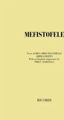 Produktbild von Mefistofele Libretto (en)