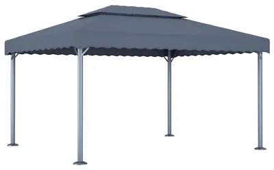 Productafbeelding van Partytent Paviljoen - 400 X 300 Cm Antraciet - Aluminium Staal Frame