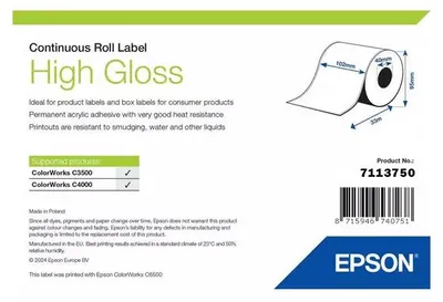 Image de Epson High Gloss Label Imprimante d'étiquette adhésive