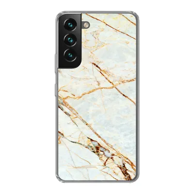 Produktbild von MuchoWow® Handyhülle Schutzhülle Hülle für Samsung Galaxy S22 Marmor - Gold - Luxus Silikon Softcase Handy Hülle - Mobiltelefonhülle - Geburtstag Teenager