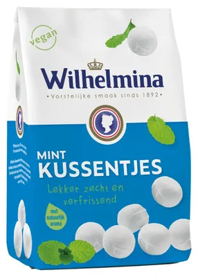 Produktbild von Wilhelmina Vegane Mint Kussentjes / Weiche Minzkissen 1 Kg By Fortuin