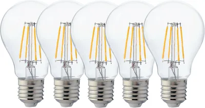 Produktbild von 5x 8 W E27 LED Filament Leuchtmittel Birne A60 1055 Lumen Neutralweiß