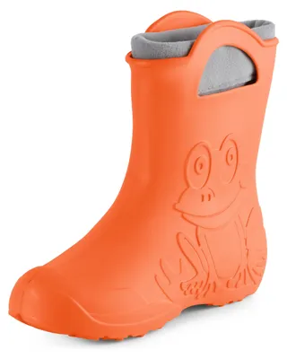 Produktbild von Ladeheid Damen federleichte Eva Gummistiefel Regenschuhe gefüttert LA-CA-12 (Orange (151c), 36/37 EU)
