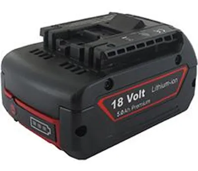 Immagine prodotto di Batteria agli ioni di litio 18 V - 5,0 Ah, compatibile con gli utensili elettrici Bosch. Sostituisce gli originali 2607336091, 2607336092, 2607336169