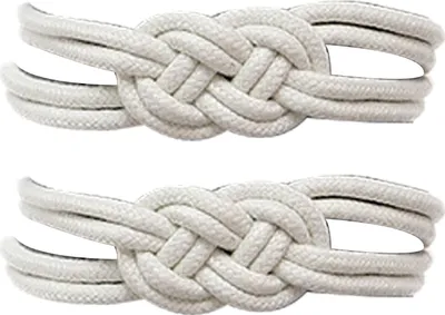 Produktbild von 2pcs Vorhang Tieback Rostproof ohne Bohrbaumwäsche Seilhandhand -Vorhangschnallschnalle -Clip für Zuhause-Weiß